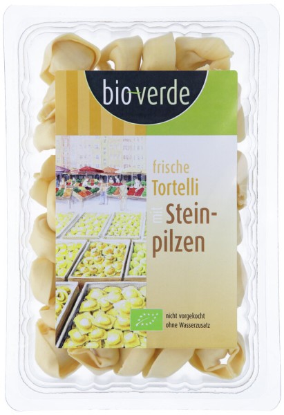 bio-verde Tortelli mit Steinpilz, 250 gr Packung