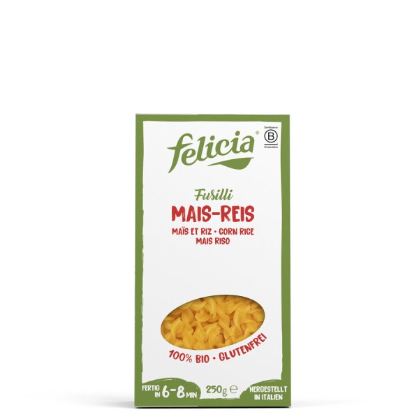 Felicia Mais-Reis Fusilli, 250 g Packung -glutenfr