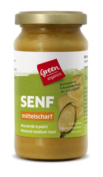 GREEN Senf, mittelscharf 200ml