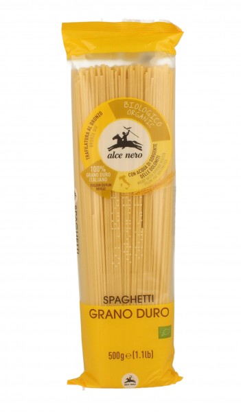 Alce Nero Spaghetti, 500 g Packung -hell-
