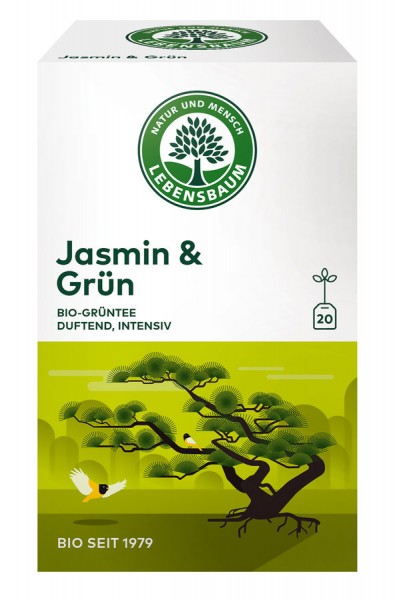 Lebensb Jasmin &amp; Grün, 1,5 gr, 20 Btl Packung